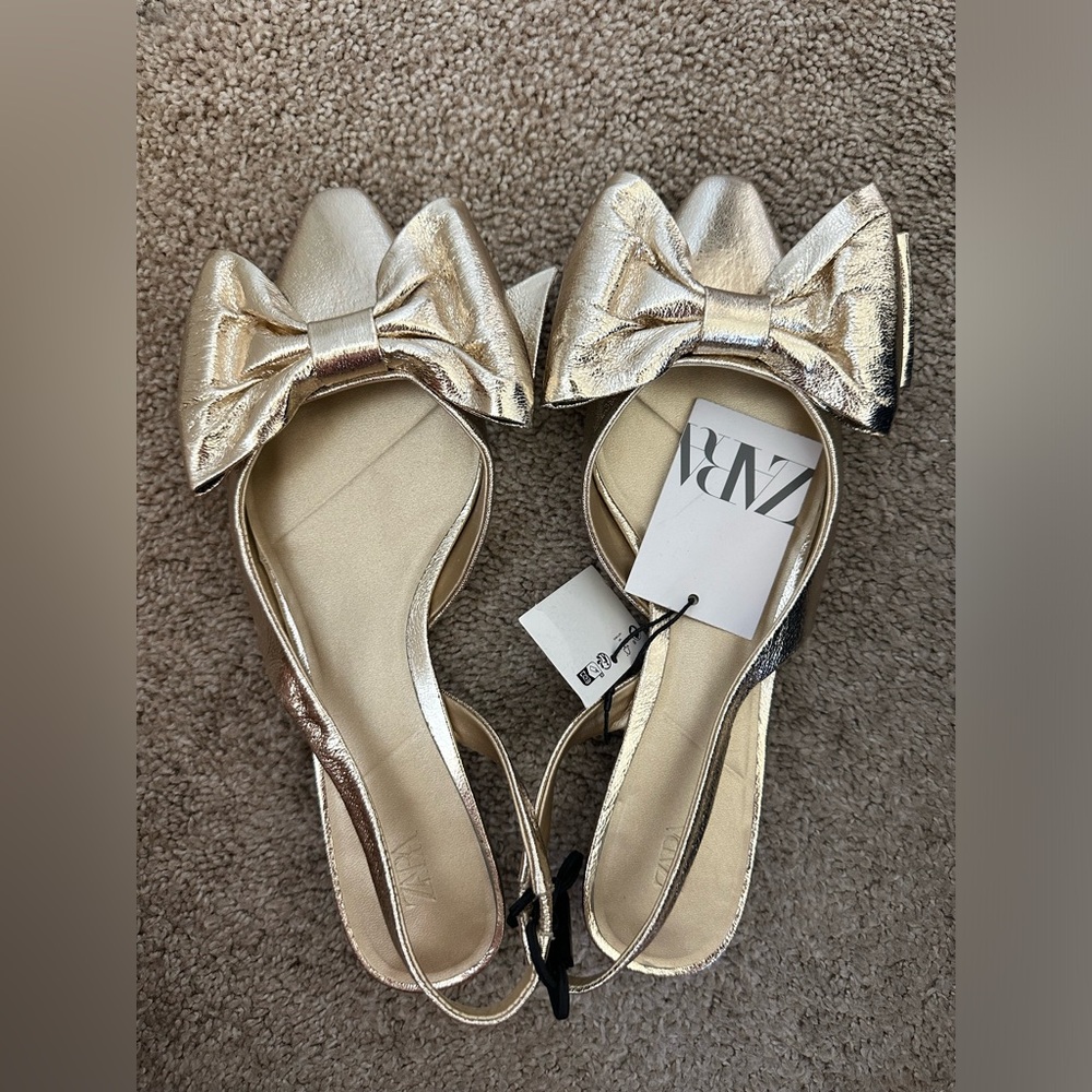 Zara flat shoes